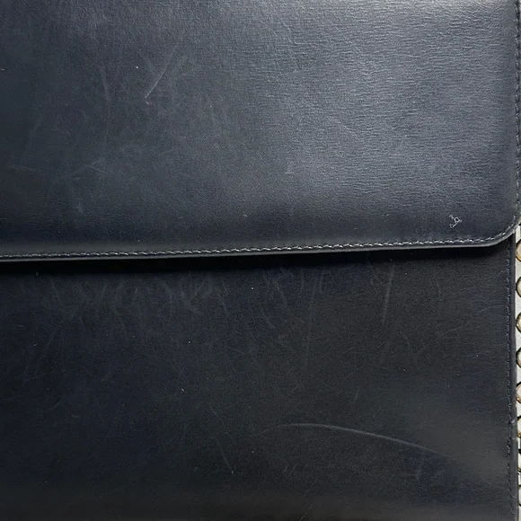 Salvatore Ferragamo Vintage Black Leather Flap Chain Link Shoulder Crossbody Bag - Picture 3 of 12